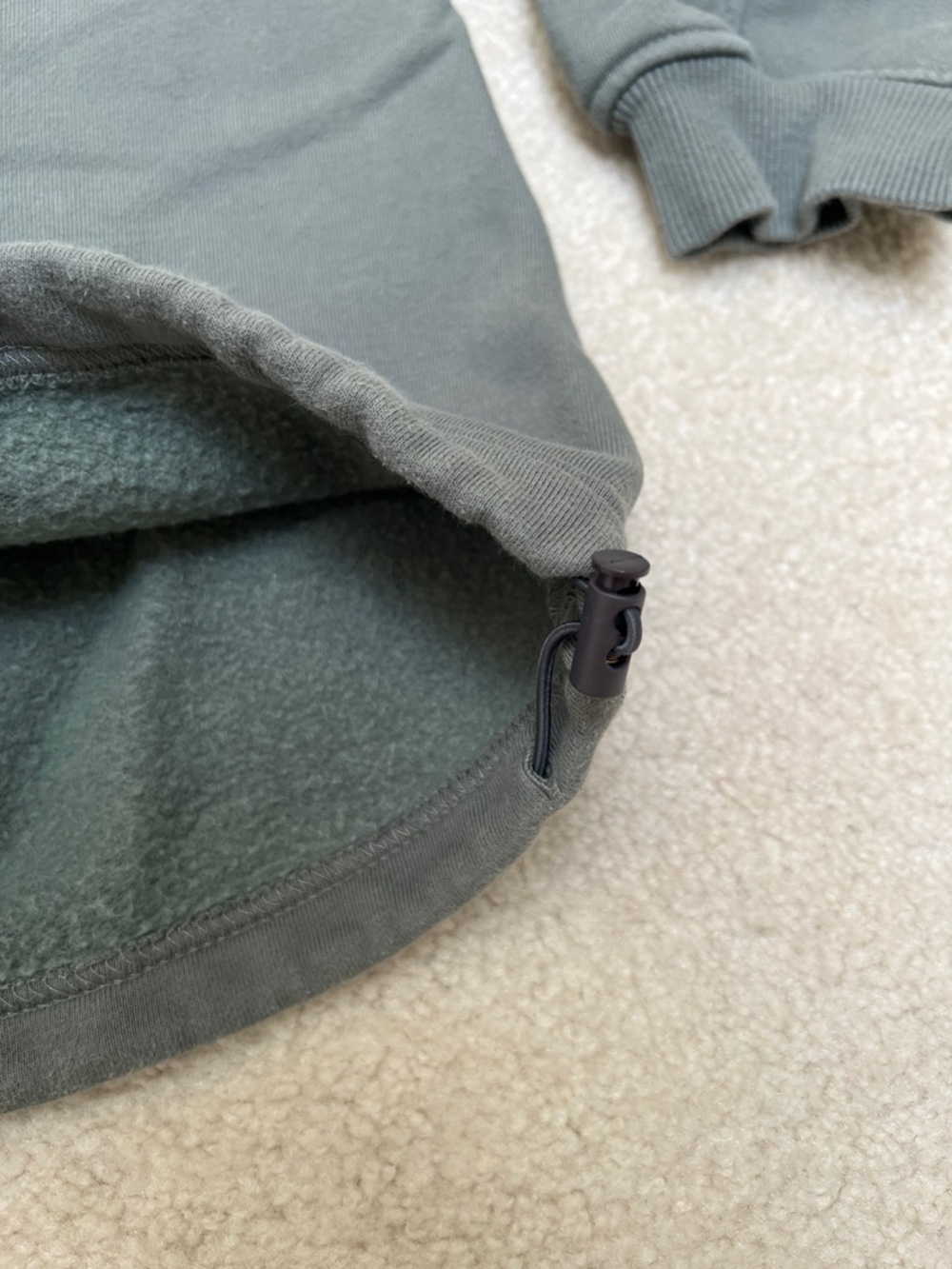 OAK + FORT Olive Pullover Sweatshirt - Picture 4 of 11